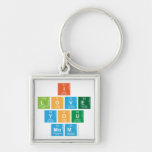 I
 love
 you
 mom  Metal Keychains