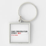 CAKE PROVOCATEUR  STREET  Metal Keychains