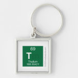 T  Metal Keychains