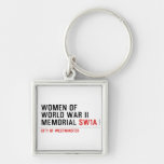 women of world war II memorial  Metal Keychains