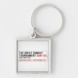 The Great Sunday Tournament  Metal Keychains