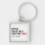 Upper  tulse hill/ Treetop  Metal Keychains