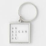 Life 
 Science
 is
 Lit  Metal Keychains