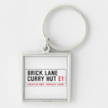 Brick Lane  Curry Hut  Metal Keychains