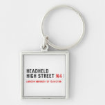 Headheld High Street  Metal Keychains