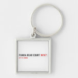 PANDA BEAR COURT  Metal Keychains
