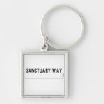 SANCTUARY WAY   Metal Keychains