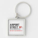 AIRPORT Street  Metal Keychains