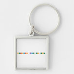 Periodic Name Project  Metal Keychains