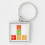 I
 Lv
 Rsp  Metal Keychains