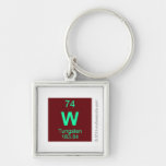 W  Metal Keychains