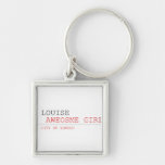louise   Metal Keychains