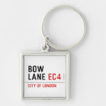 Bow Lane  Metal Keychains