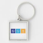 BaCoN  Metal Keychains