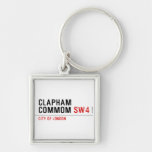 Clapham Commom  Metal Keychains