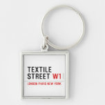 Textile Street  Metal Keychains