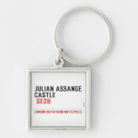 JULIAN ASSANGE CASTLE    Metal Keychains