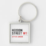 HEDDON STREET  Metal Keychains