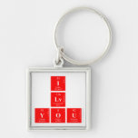 I
 Lv
 you  Metal Keychains