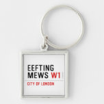 EEFTING MEWS  Metal Keychains