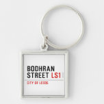 Bodhran Street  Metal Keychains