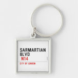 sarmartian blvd   Metal Keychains