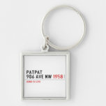 Patpat 906 ave nw  Metal Keychains