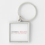 istanbul  Metal Keychains
