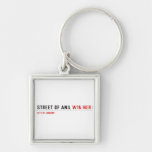 Street of anil  Metal Keychains