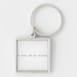 Be calm and do science  Metal Keychains