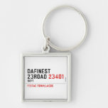 Dafinest 23road  Metal Keychains