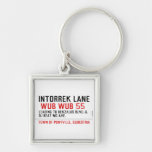 Intorrek Lane   Metal Keychains