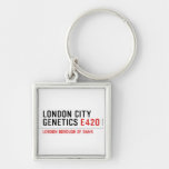 LONDON city genetics  Metal Keychains
