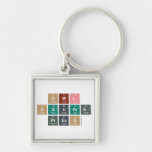 Owl
 Square
 Press  Metal Keychains