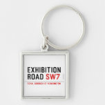 exhibition ROAD  Metal Keychains