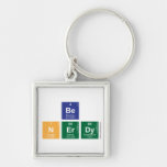 be
 N|erdy  Metal Keychains