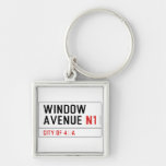 Window Avenue  Metal Keychains