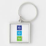 Ba
 Zn
 Ga  Metal Keychains