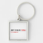 JOEY R BLVD  Metal Keychains
