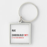Rue  chocololo  Metal Keychains