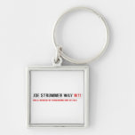 Joe Strummer Way  Metal Keychains