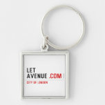LET  AVENUE  Metal Keychains