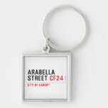 Arabella Street  Metal Keychains