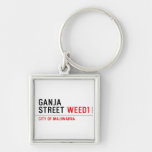 Ganja Street  Metal Keychains