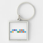 Feliz dia 
 do Quimico  Metal Keychains