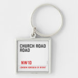 CHURCH ROAD ROAD      Metal Keychains