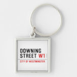 downing street  Metal Keychains