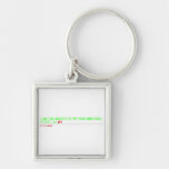 I am the master of my own universe! Street 34  Metal Keychains