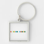 I love Science   Metal Keychains