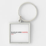 tu LISTA DE libros  Metal Keychains